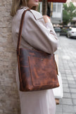 Elara Leer Tote Tas