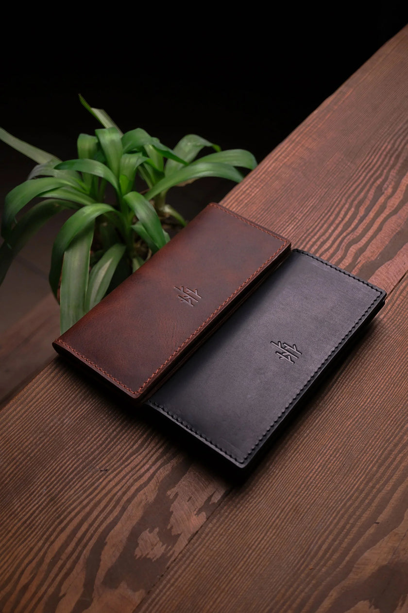 Lange Portemonnee met Dubbele Drukknopen