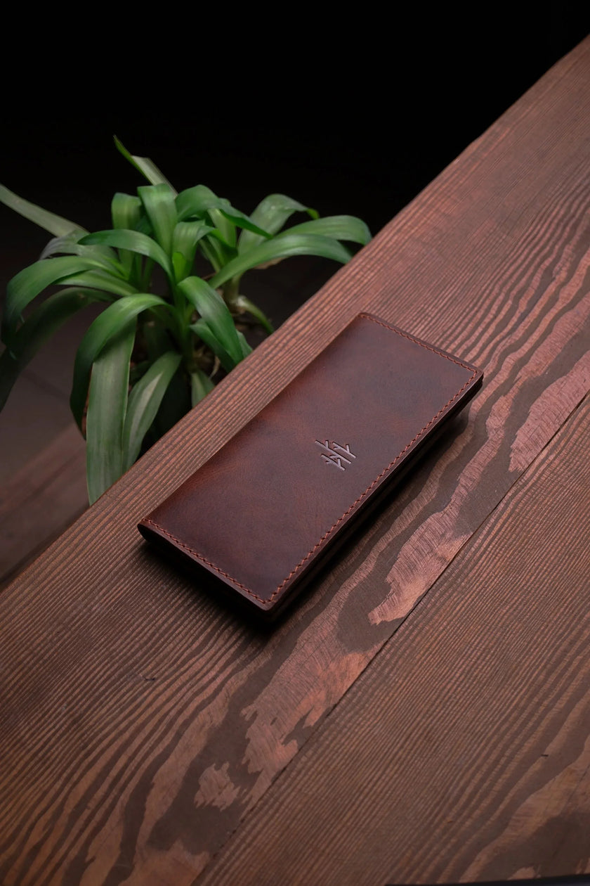 Lange Portemonnee met Dubbele Drukknopen