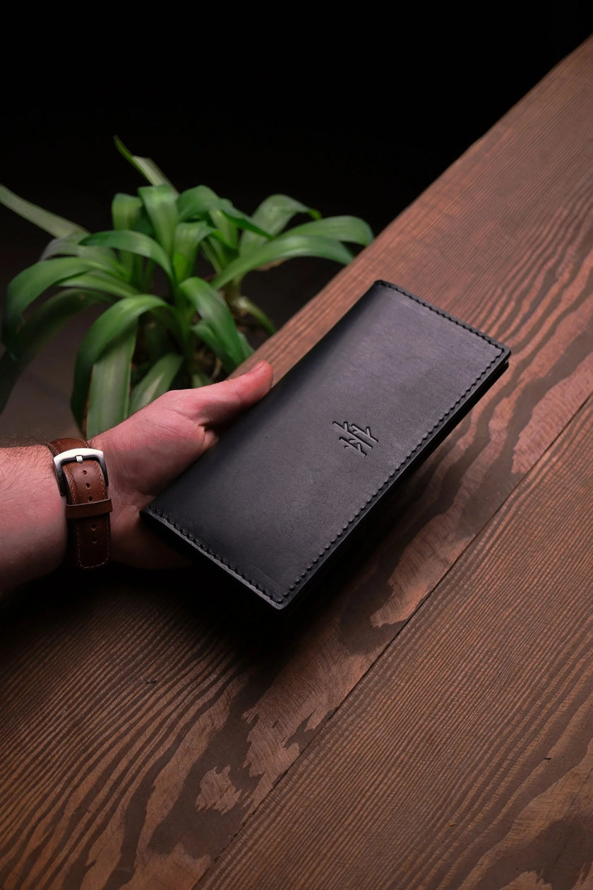 Lange Portemonnee met Dubbele Drukknopen