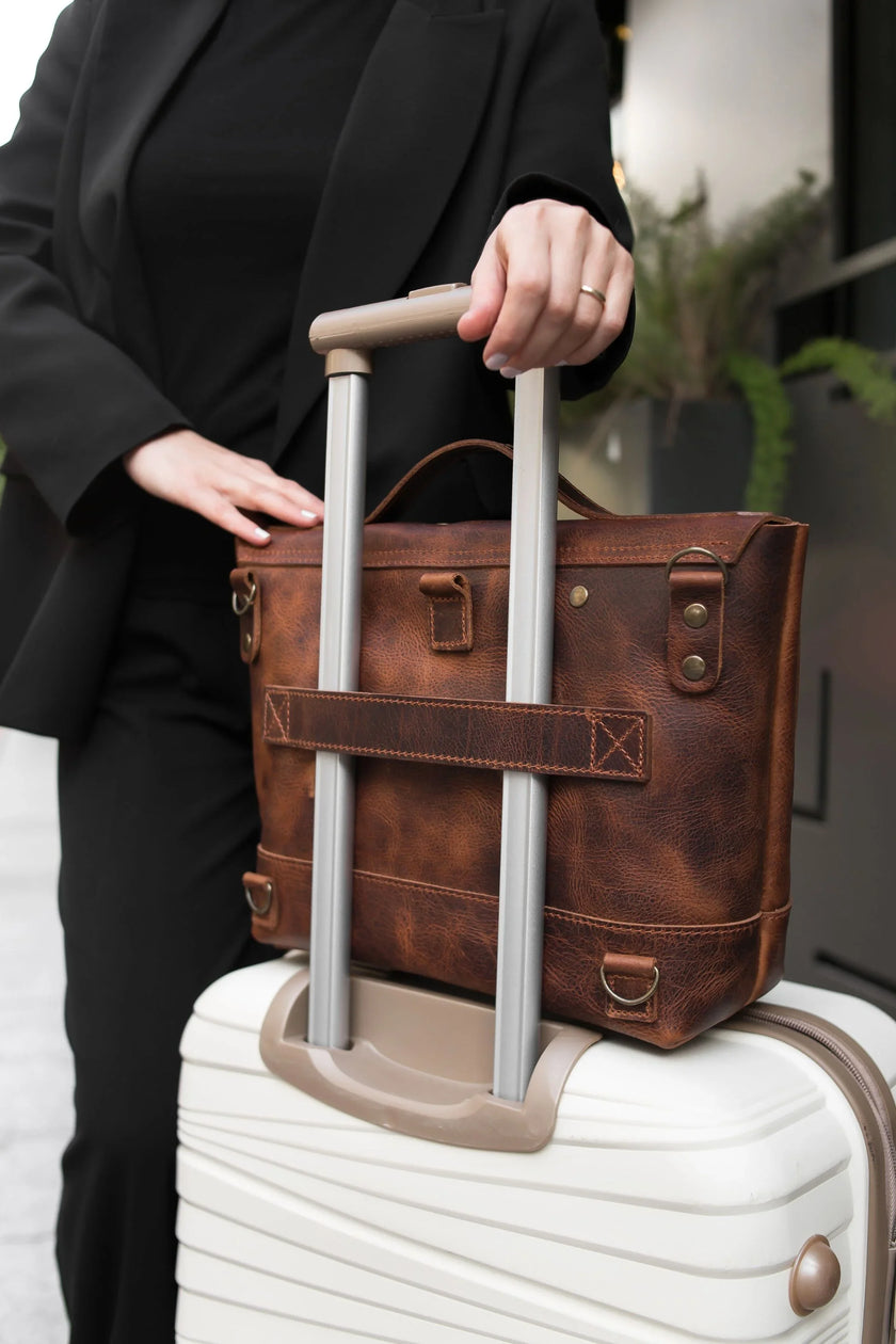 Dorian Leren Messenger en Laptoptas