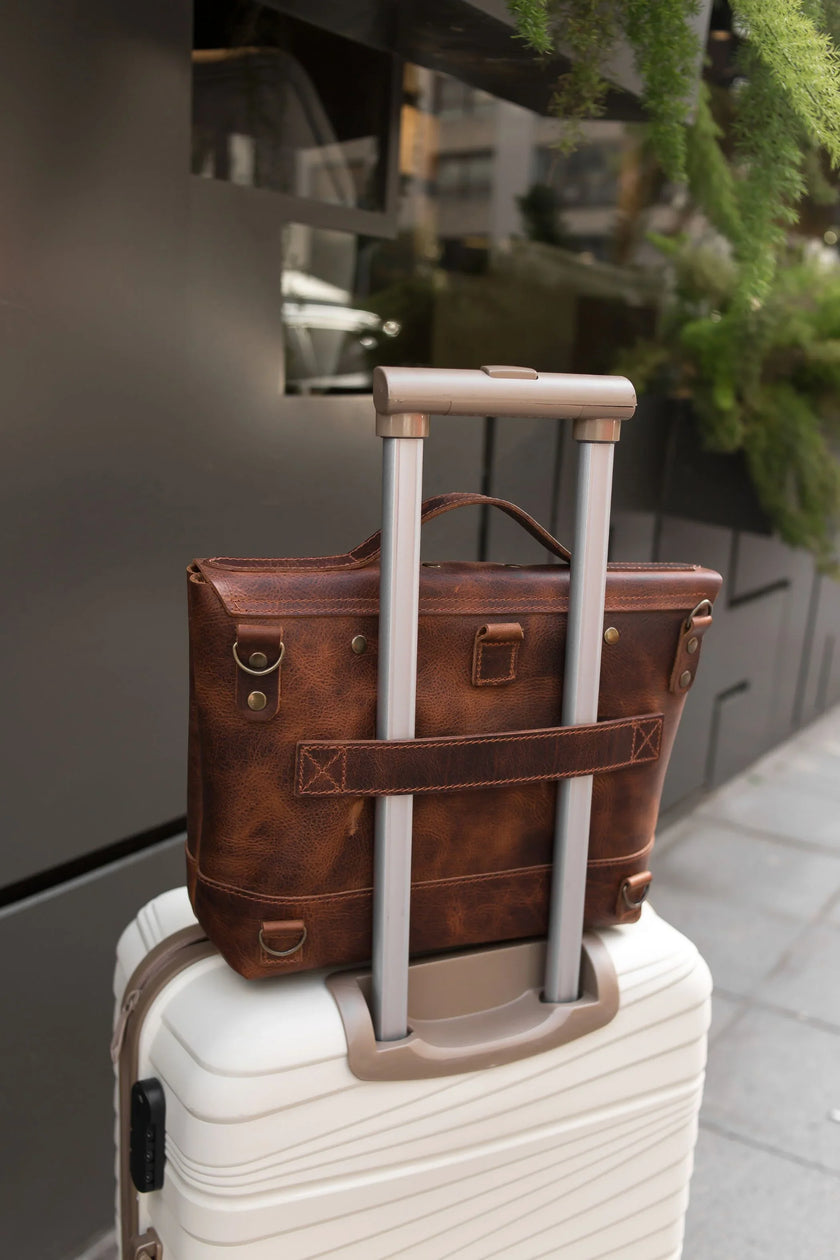 Dorian Leren Messenger en Laptoptas