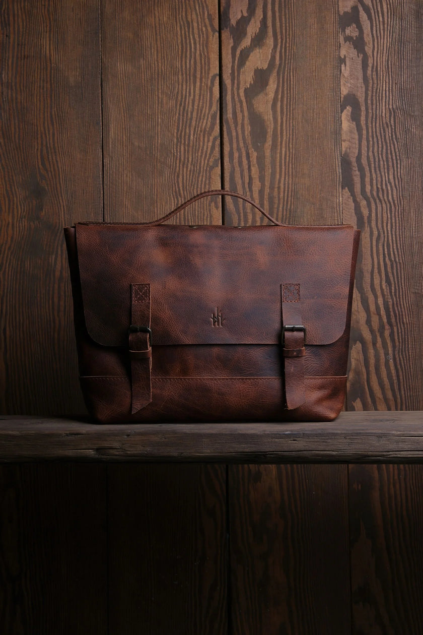 Dorian Leren Messenger en Laptoptas