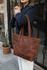 Leaf Leren Tote Tas