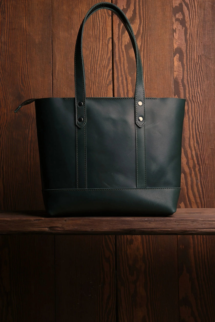 Leaf Leren Tote Tas