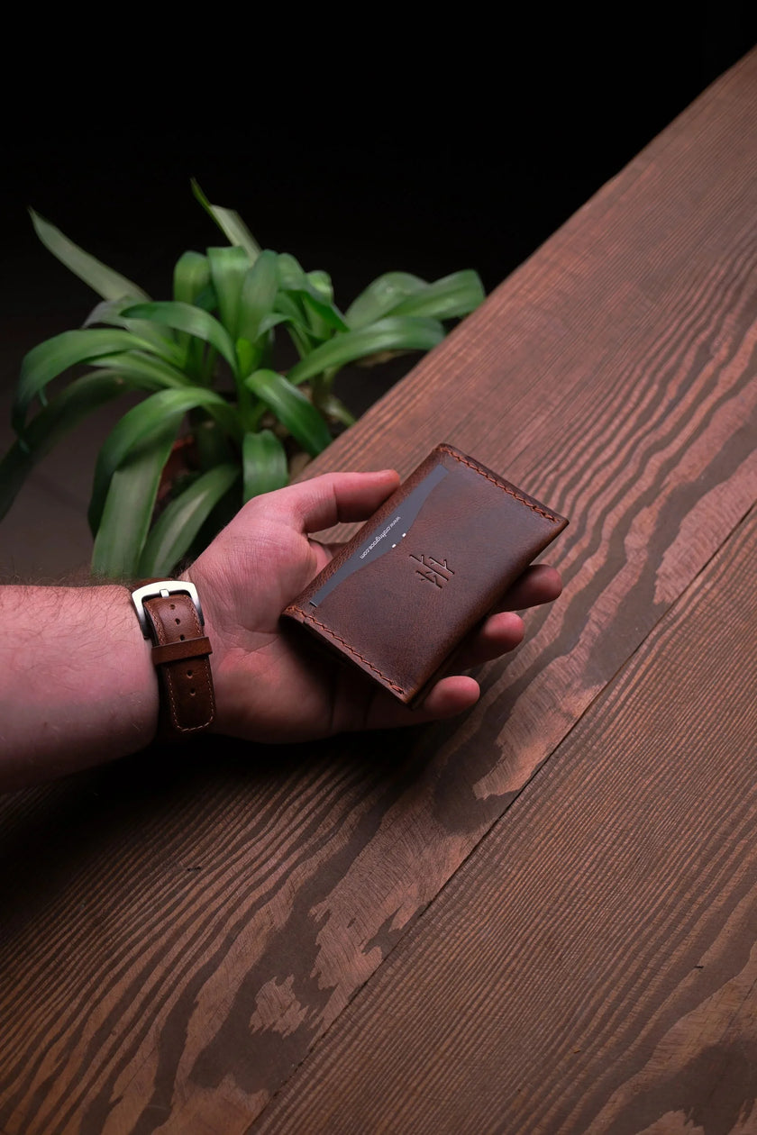 Minimal Leren Portemonnee