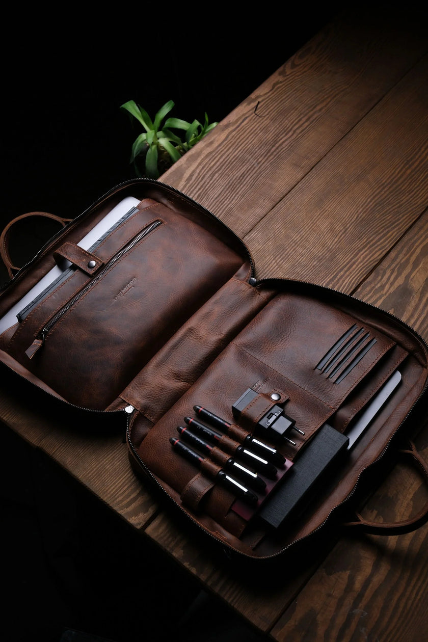 Porter Leren Laptoptas