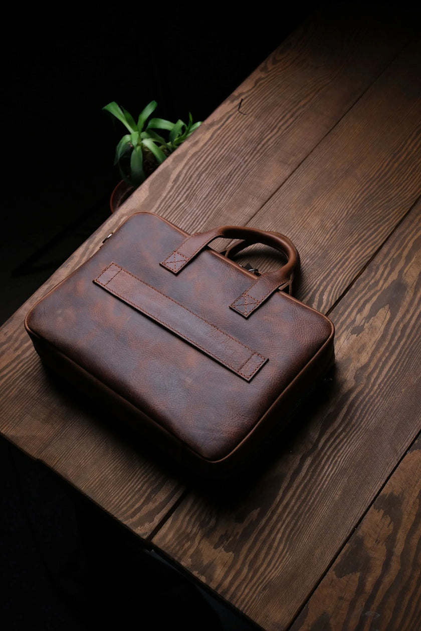 Porter Leren Laptoptas