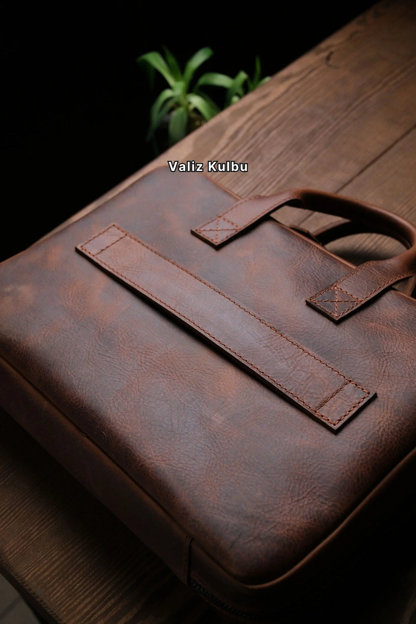 Porter Leren Laptoptas