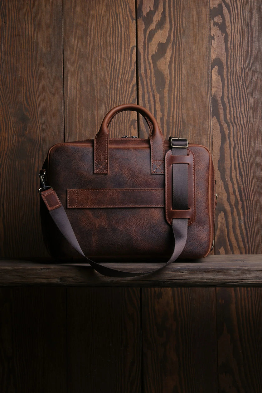 Porter Leren Laptoptas