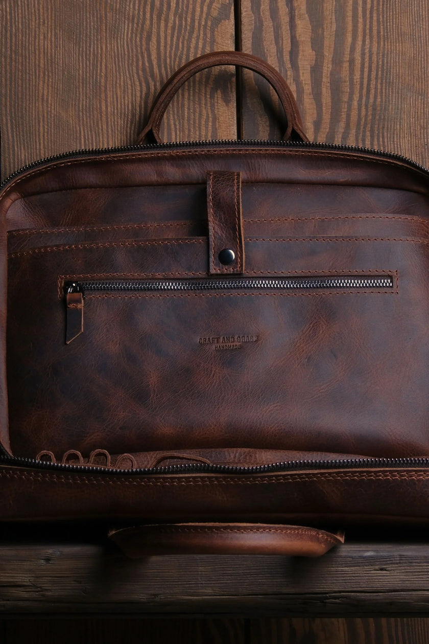 Porter Leren Laptoptas