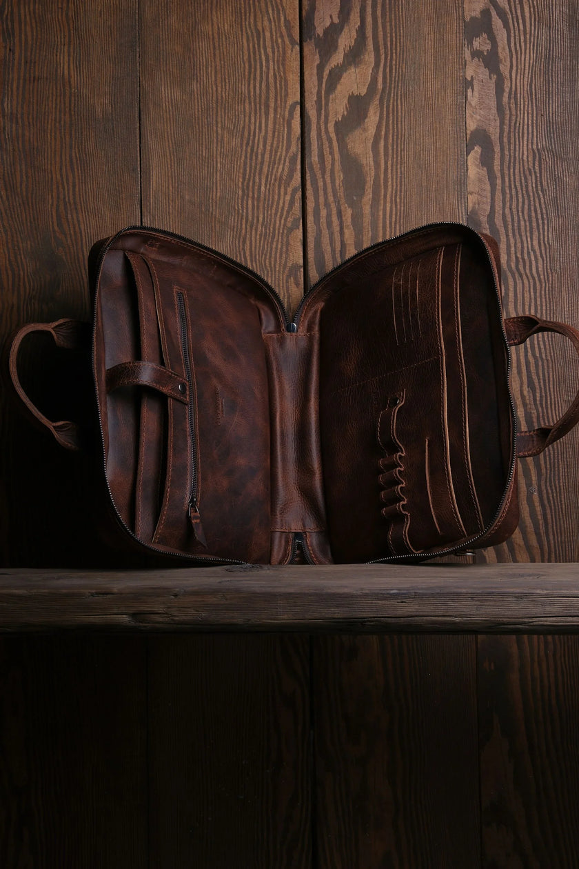 Porter Leren Laptoptas