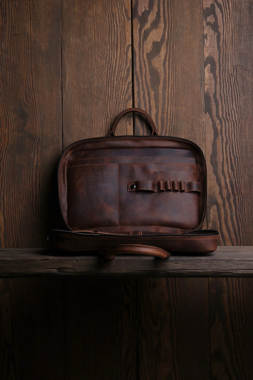 Porter Leren Laptoptas