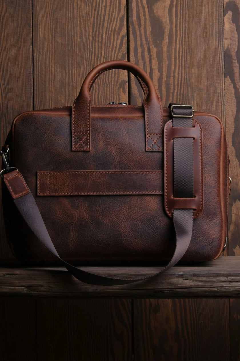 Porter Leren Laptoptas