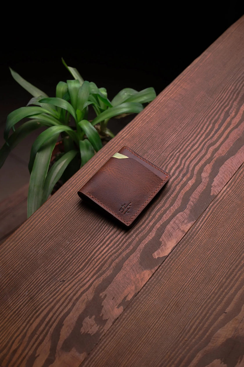 Rustic Leren Portemonnee